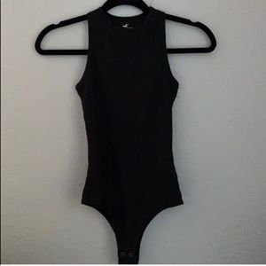 Black high neck bodysuit